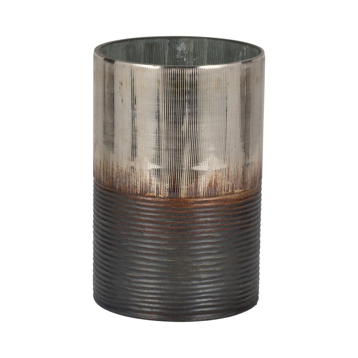 Arlorose Silver Glass Vase — 9″ — additional view