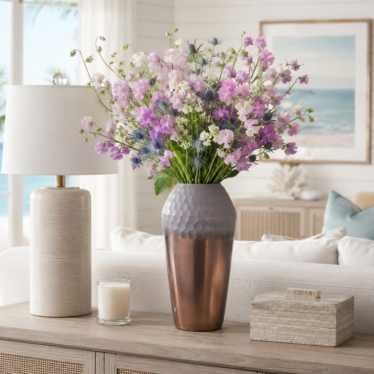 Daytonshaw Bronze Glass Vase — 14″ — additional view