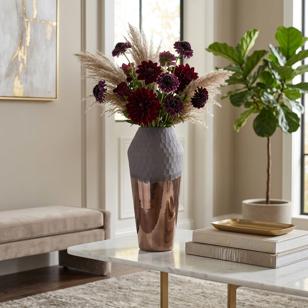 Daytonshaw Bronze Glass Vase — 17″ — additional view