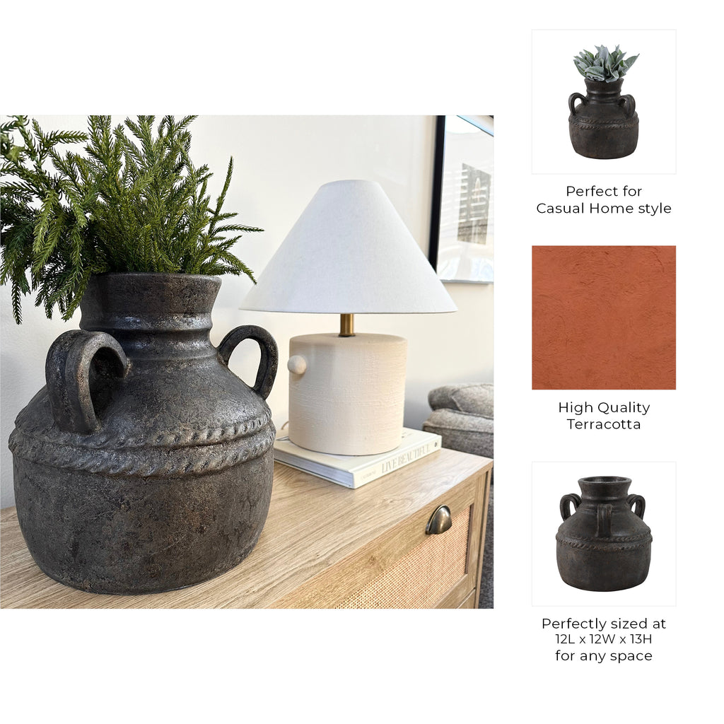 Noelwind Black Vase — 12″ — additional view