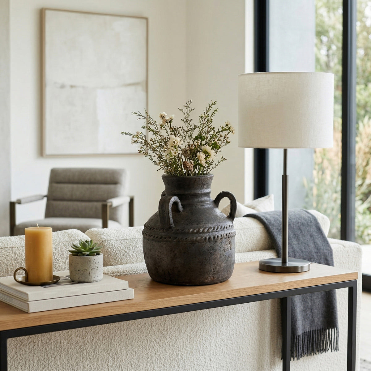 Noelwind Black Vase — 12″ — additional view