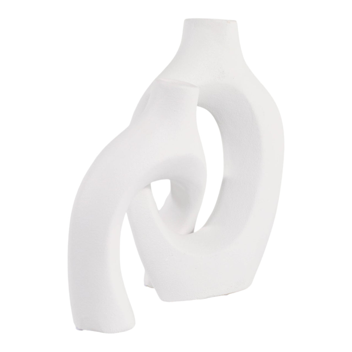 Burgessvale Set of 2 White Vases — 13″ — additional view