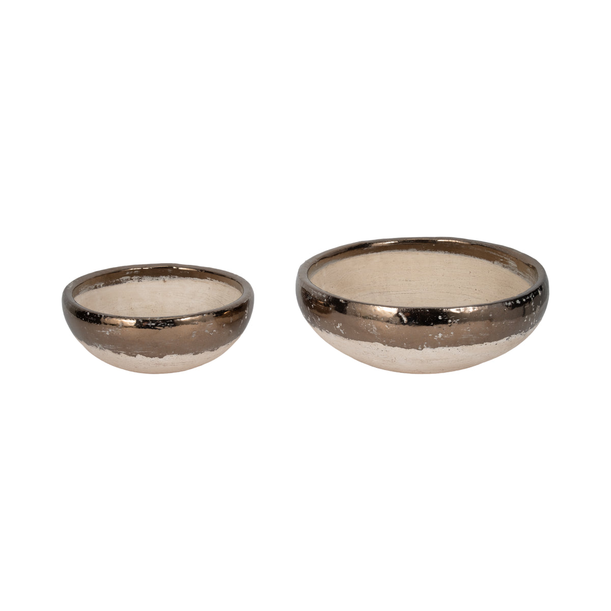 Danforthmill Set of 2 Gray Bowls — 5″ — additional view