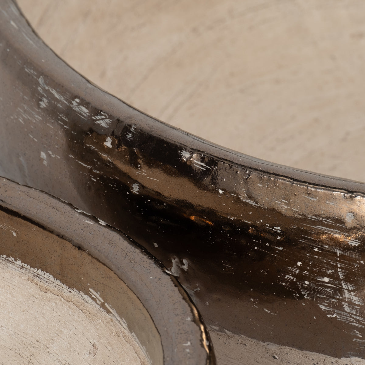 Danforthmill Set of 2 Gray Bowls — 5″ — additional view