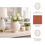 Corbinford White Vase — 10″ — additional view