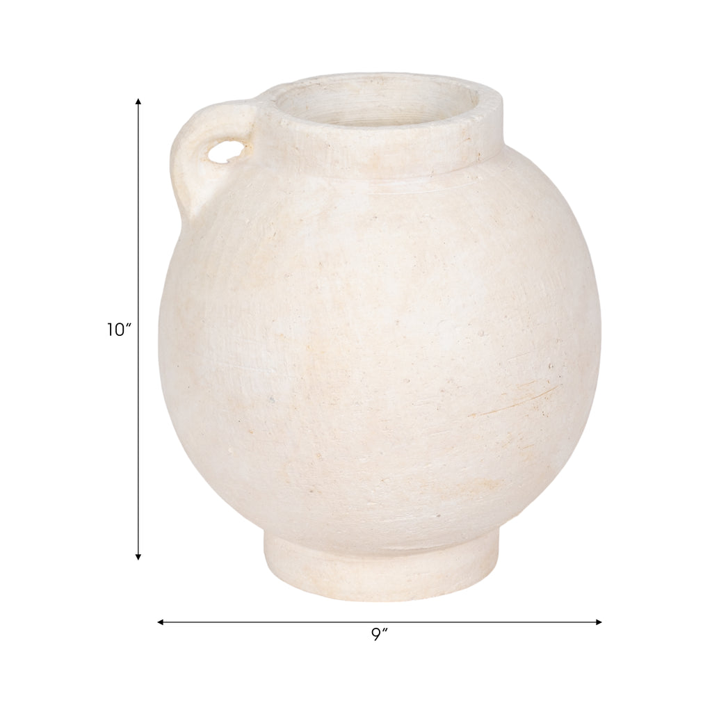 Corbinford White Vase — 10″ — additional view