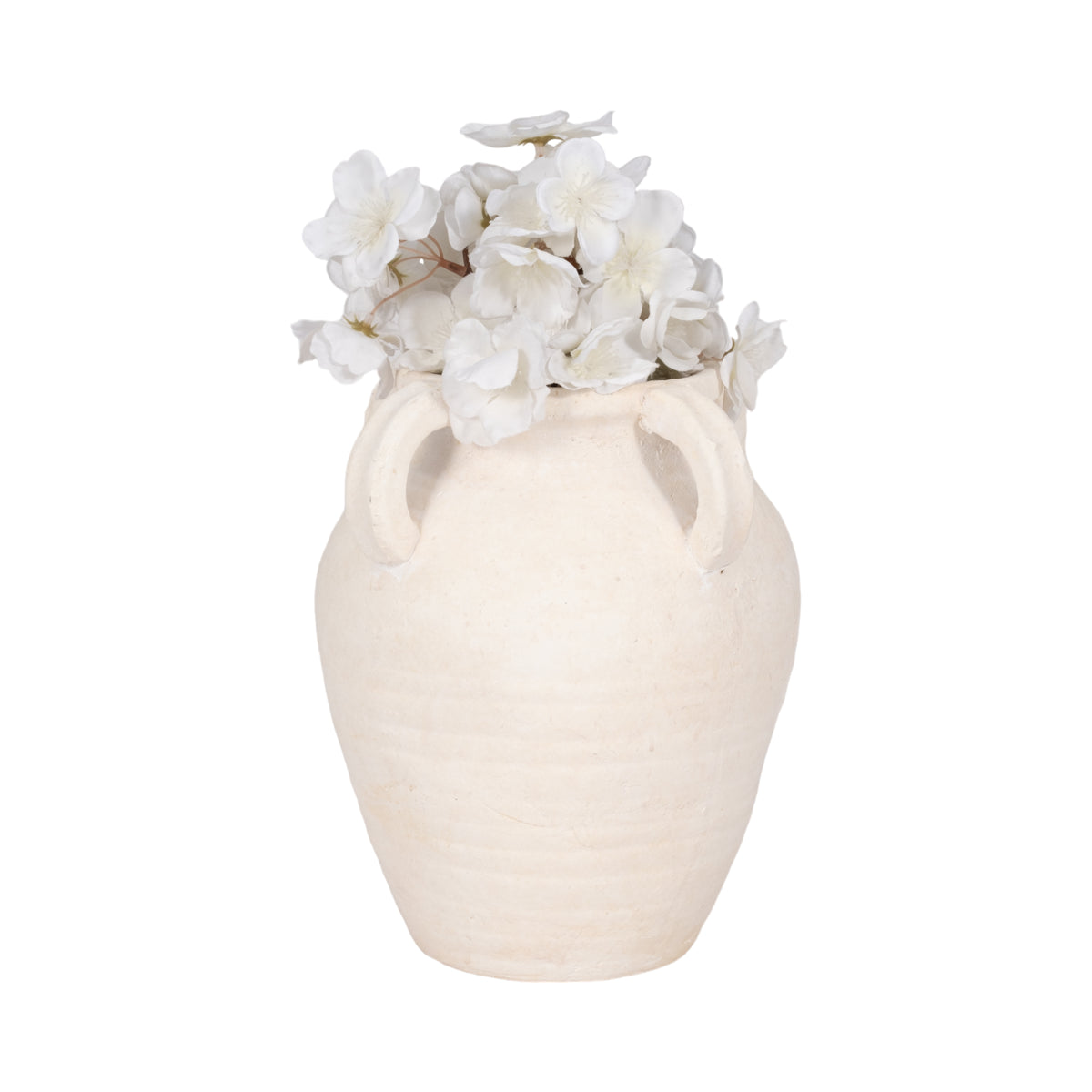 Skyelake White Vase — 10″ — additional view