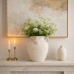 Skyelake White Vase — 12″ — additional view