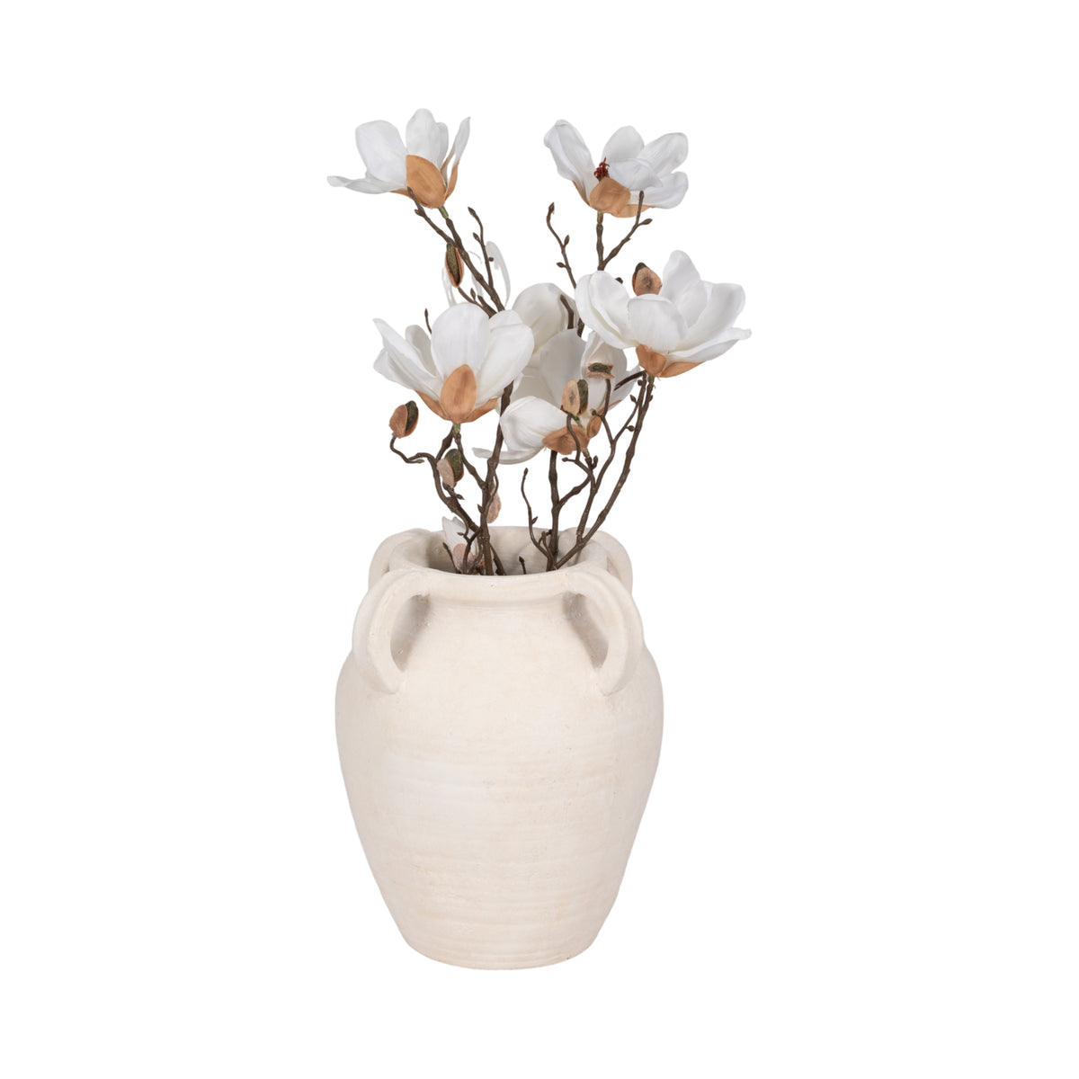 Skyelake White Vase — 12″ — additional view