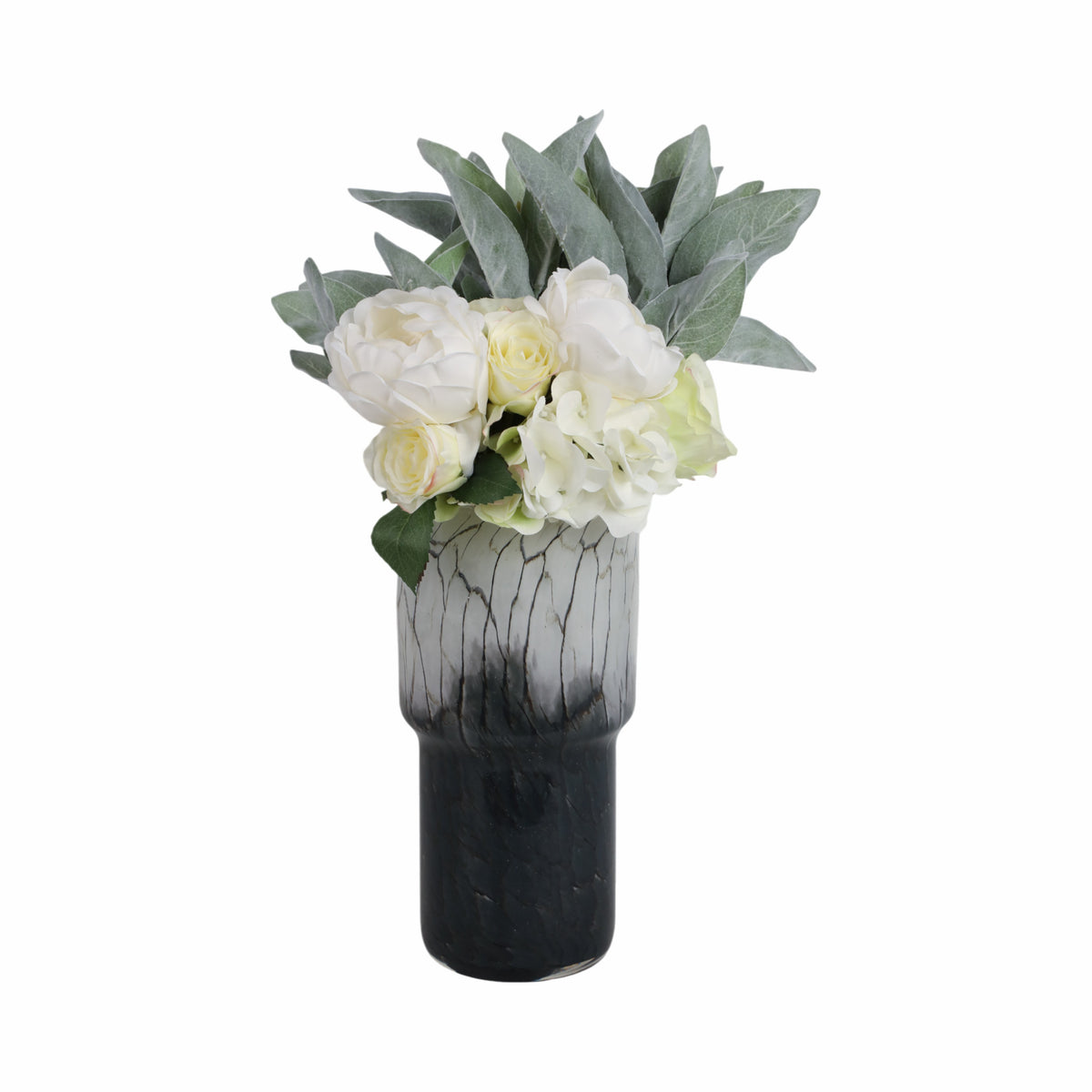 Haleymoor Black Glass Vase — 12″ — additional view