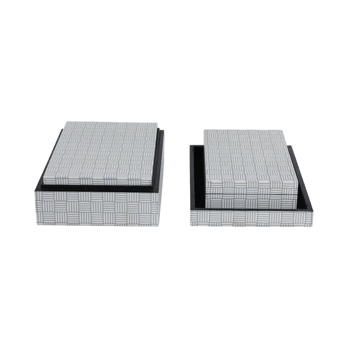 Cantonley Set of 3 Black Boxes — 4″ — additional view