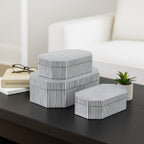 Oriondale Set of 3 White Boxes — 4″ — additional view