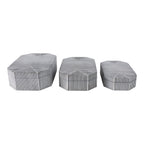 Oriondale Set of 3 White Boxes — 4″ — additional view