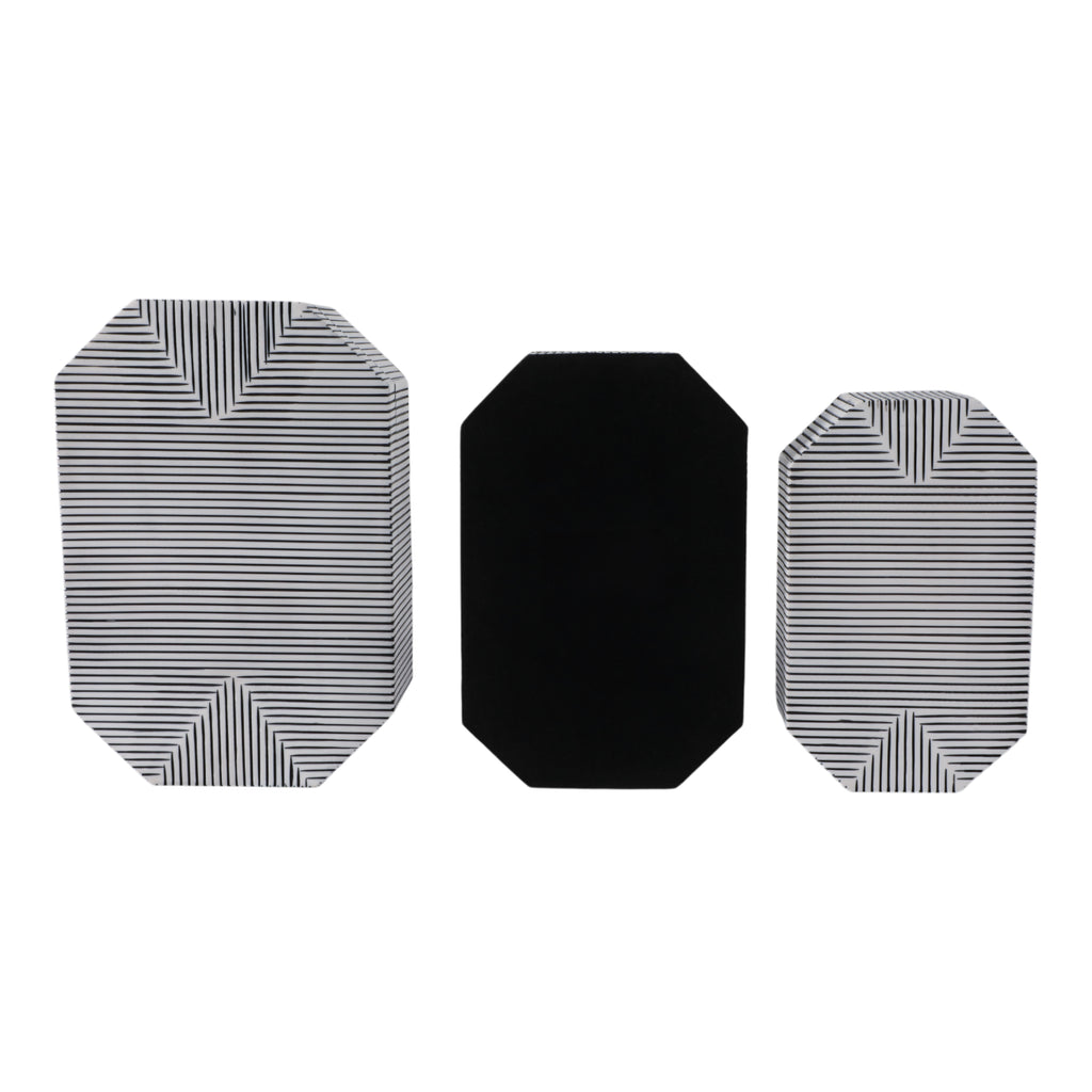 Oriondale Set of 3 White Boxes — 4″ — additional view
