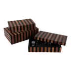 Dempseyburn Set of 3 Brown Boxes — 4″ — additional view