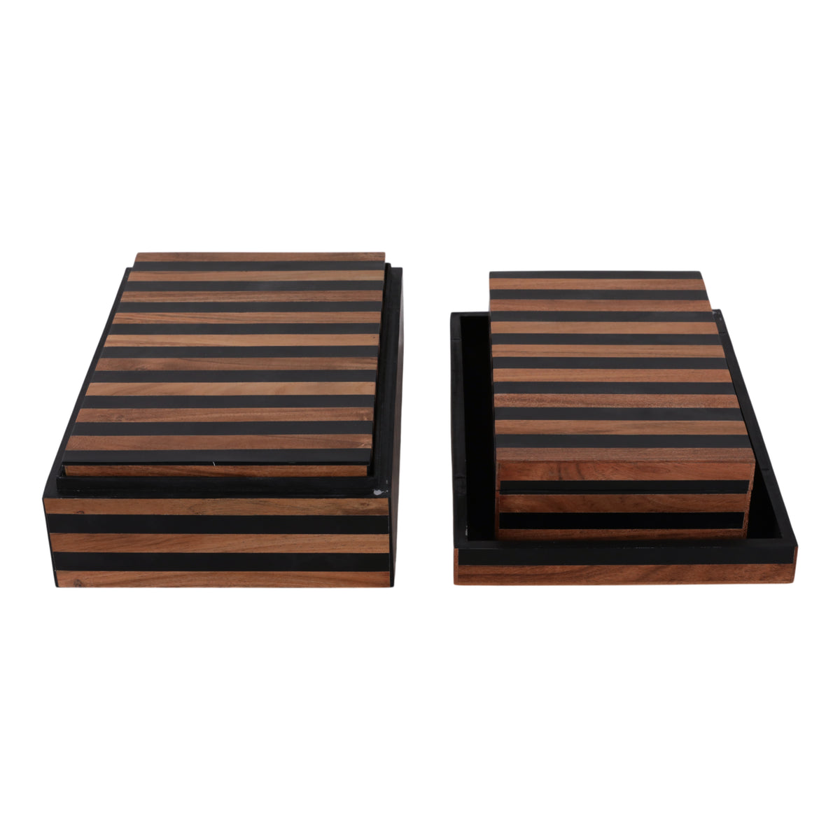Dempseyburn Set of 3 Brown Boxes — 4″ — additional view