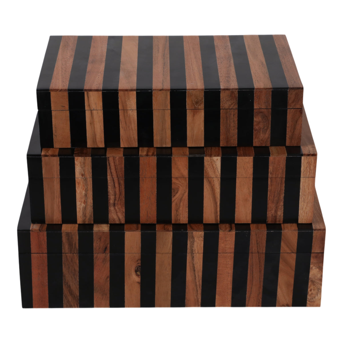 Dempseyburn Set of 3 Brown Boxes — 4″ — additional view