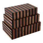 Dempseyburn Set of 3 Brown Boxes — 4″ — additional view