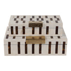 Chloeton Set of 2 Brown Boxes — 5″ — additional view