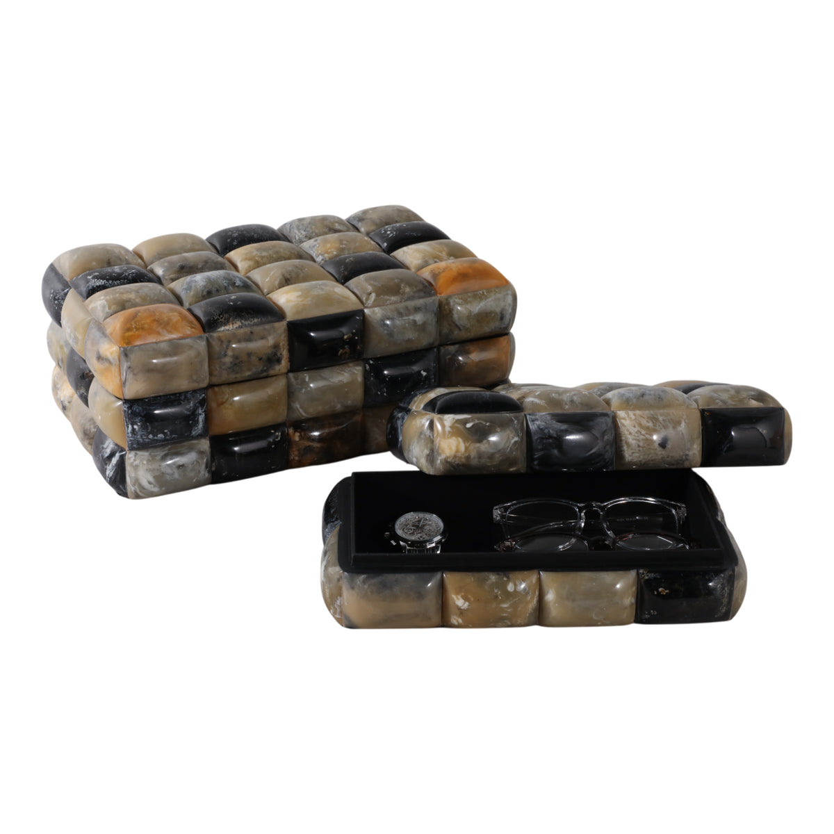 Wylerway Set of 2 Black Boxes — 6″ — additional view