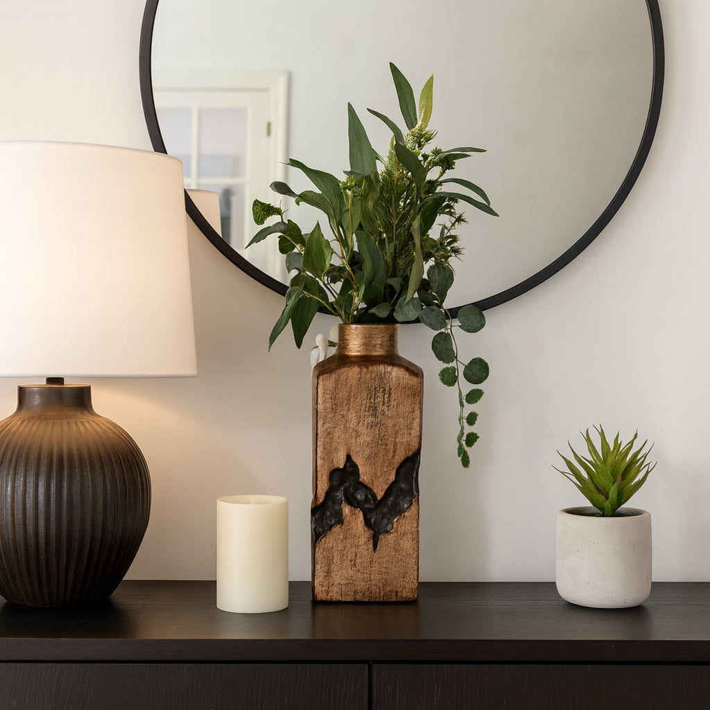 Haldenmill Gold Vase — 16″ — additional view