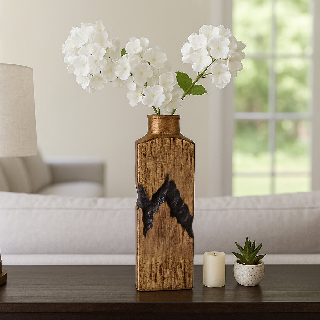 Haldenmill Gold Vase — 20″ — additional view