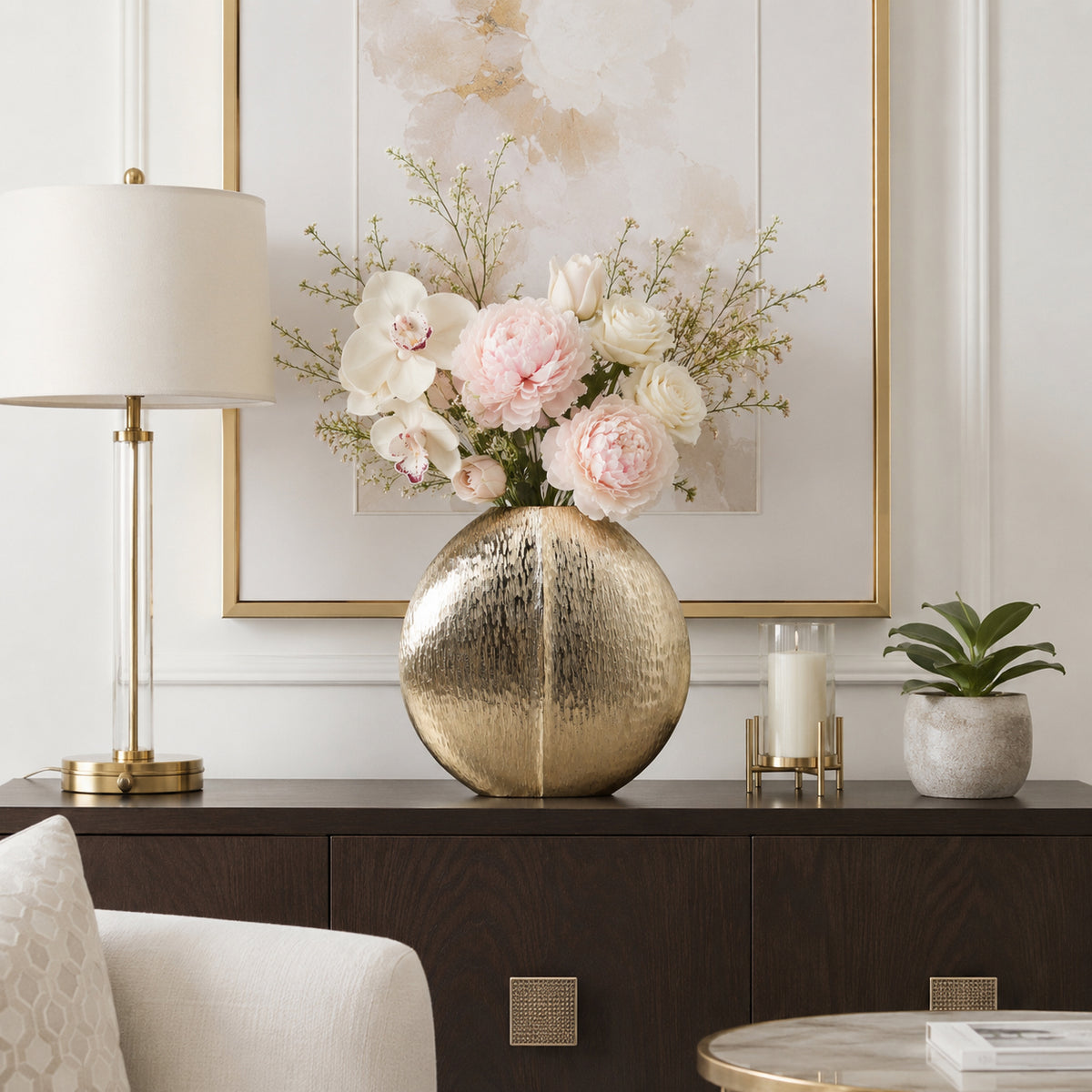 Holtonmill Gold Vase — 14″ — additional view