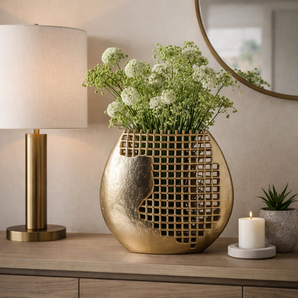 Fionalake Gold Vase — 11″ — additional view
