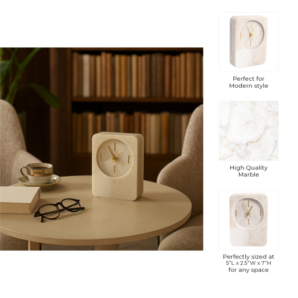 Glennrose Tan Clock — 7″ — additional view