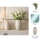 Finleyton Gray Glass Vase — 10″ — additional view