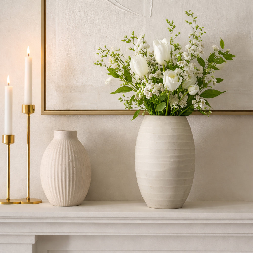 Finleyton Gray Glass Vase — 10″ — additional view