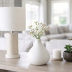 Duttonside White Vase — 9″ — additional view