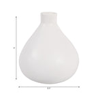 Duttonside White Vase — 9″ — additional view