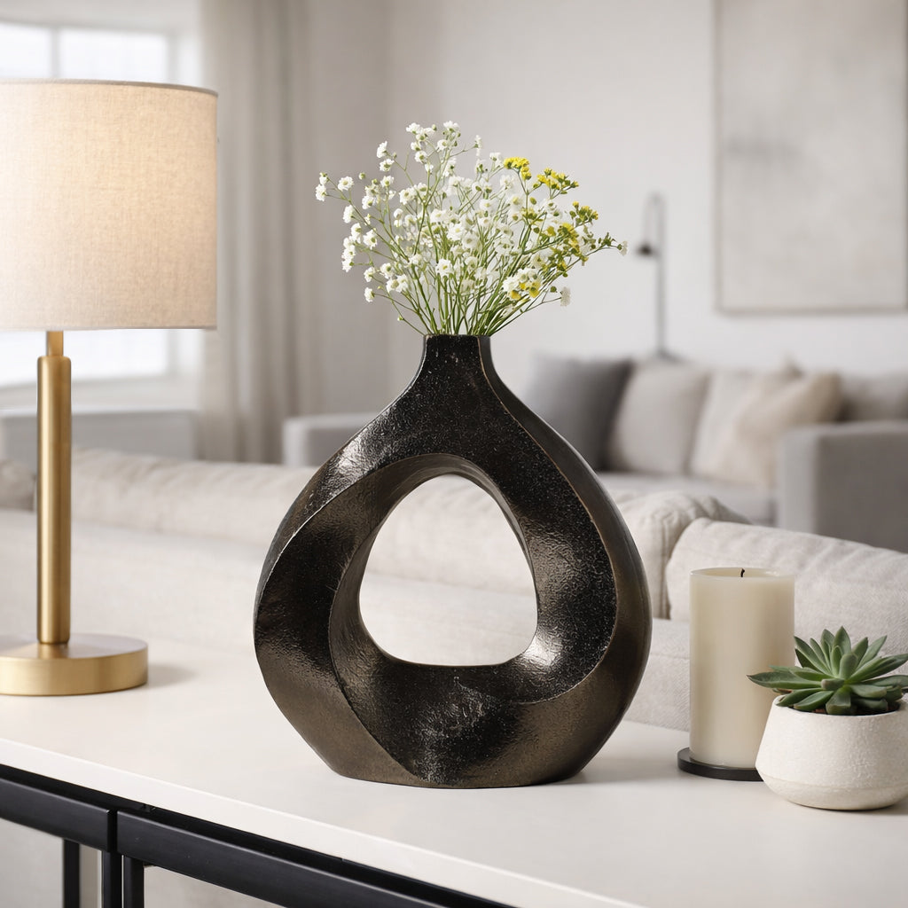 Grangerrose Bronze Vase — 11″ — additional view