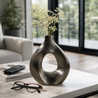 Grangerrose Bronze Vase — 9″ — additional view