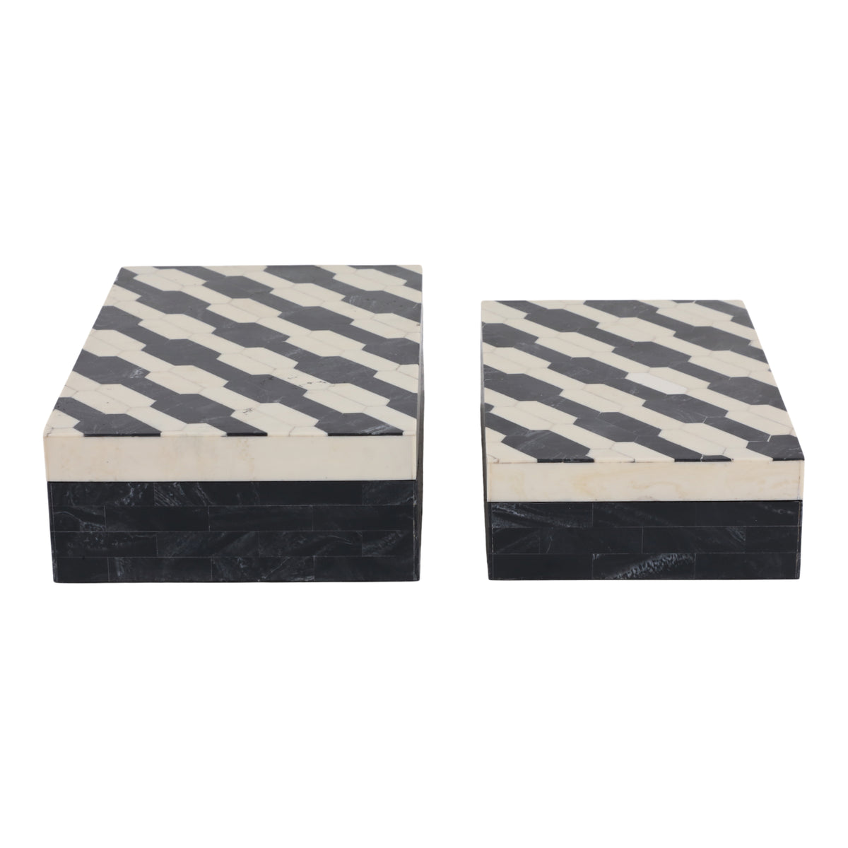 Dorsetmill Set of 2 Black Boxes — 3″ — additional view