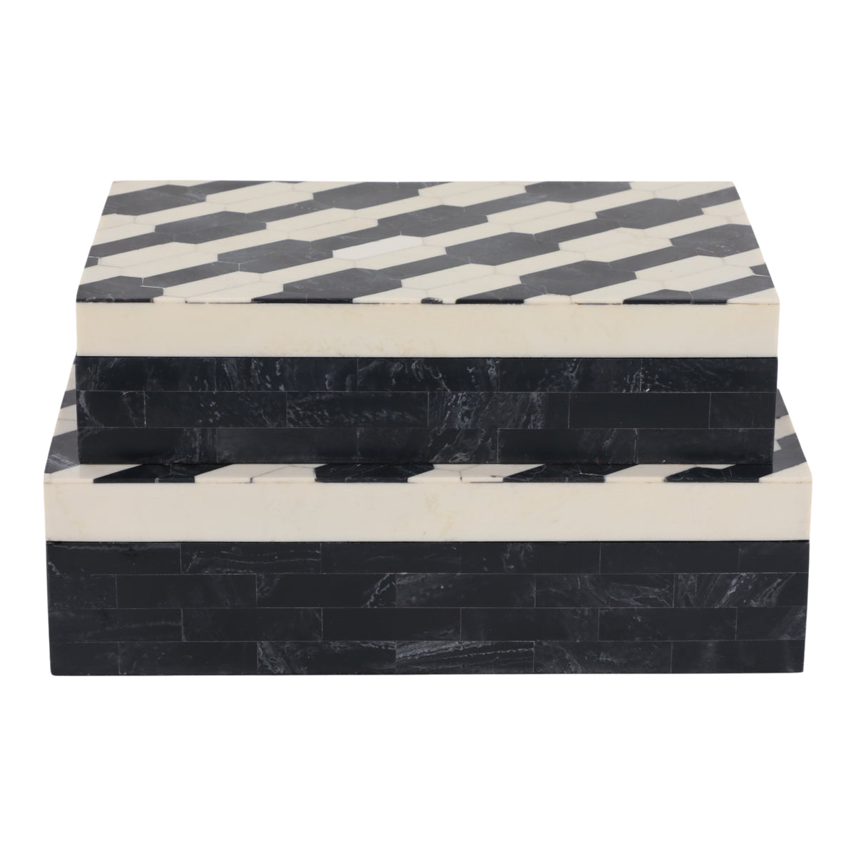 Dorsetmill Set of 2 Black Boxes — 3″ — additional view