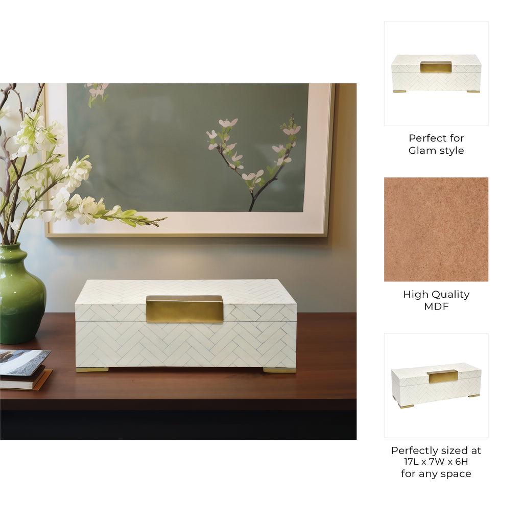Chiltonoak Ivory Box — 6″ — additional view