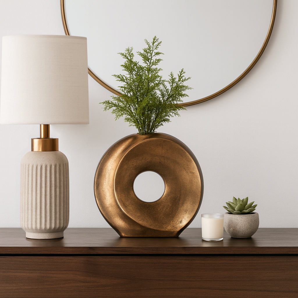 Elmontstone Bronze Vase — 11″ — additional view