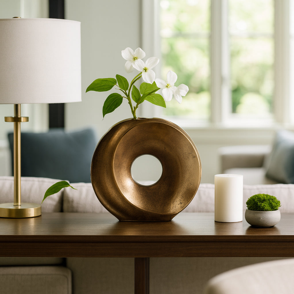 Elmontstone Bronze Vase — 11″ — additional view