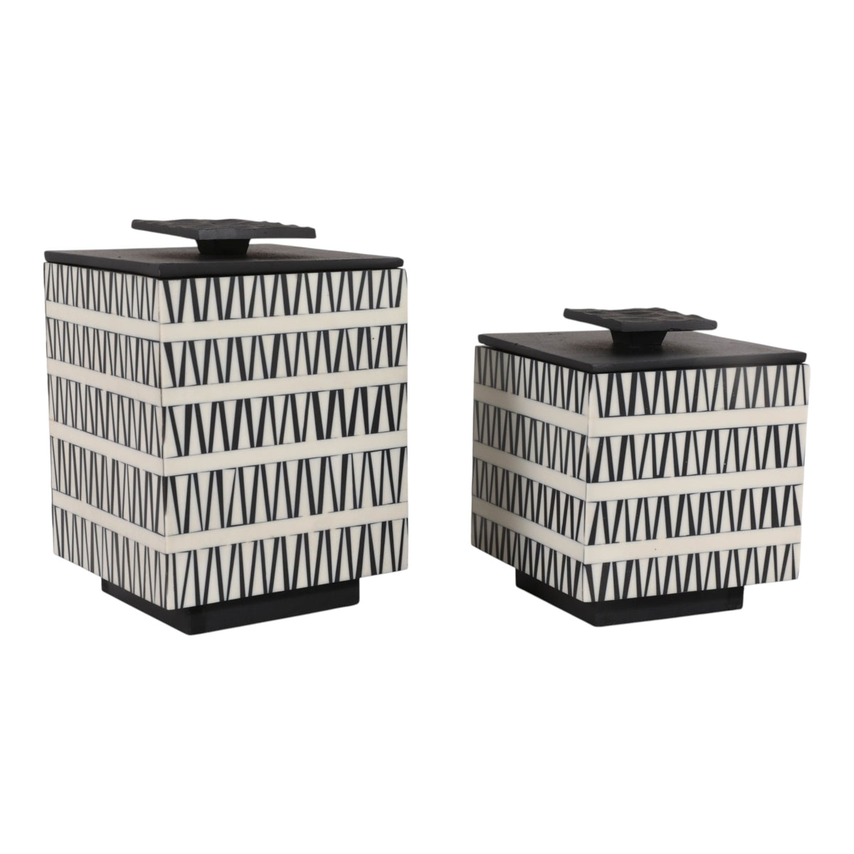 Tannerwind Set of 2 Black Boxes — 9″ — additional view