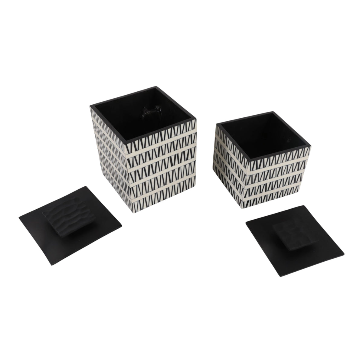 Tannerwind Set of 2 Black Boxes — 9″ — additional view