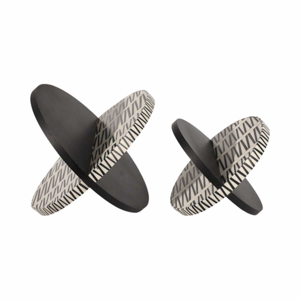 Ivygate Set of 2 Black Decor — 10″ — additional view