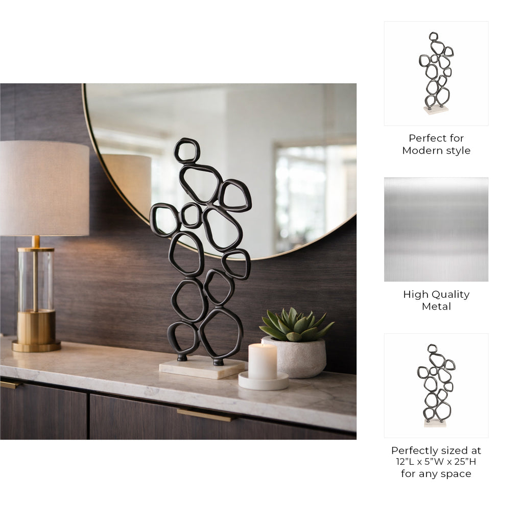 Deckervale Black Decor — 25″ — additional view