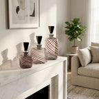 Clinton Set of 3 Black Vases — 11″ — additional view