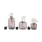 Clinton Set of 3 Black Vases — 11″ — additional view