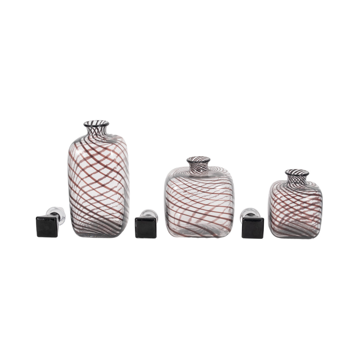 Clinton Set of 3 Black Vases — 11″ — additional view