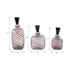 Clinton Set of 3 Black Vases — 11″ — additional view