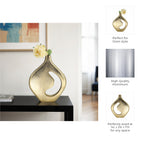 Edgarham Gold Vase — 17″ — additional view