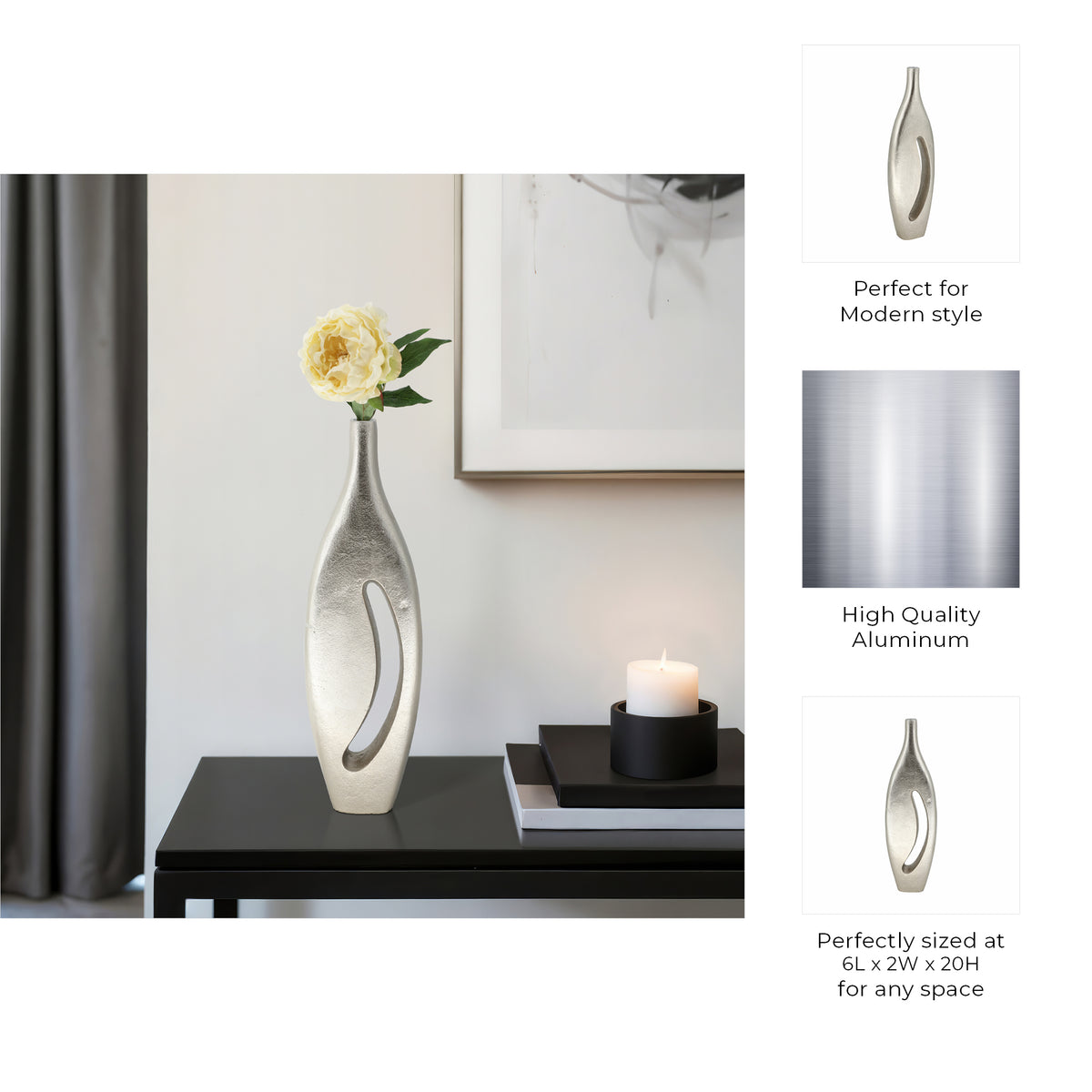 Colvinrun Silver Vase — 20″ — additional view